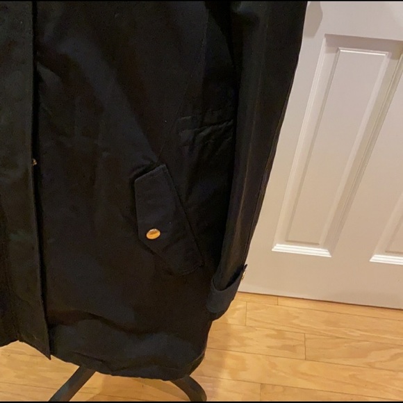 Burberry Harlington Black Zip-Front Hooded Parka - Picture 7 of 16